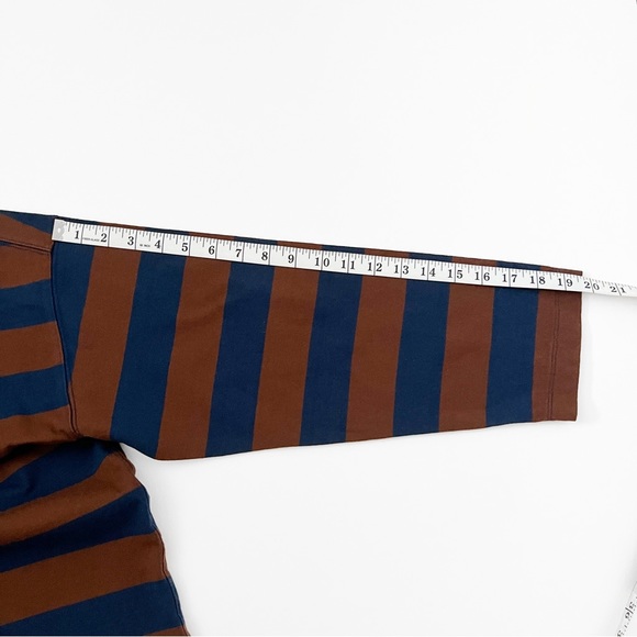 Everlane The Modern Breton Tee Multiple Color Carob and Navy Size XL - Picture 7 of 8